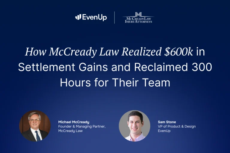 How McCready Law Realized $600k in Settlement Gains and Reclaimed 300 Hours for Their Team
