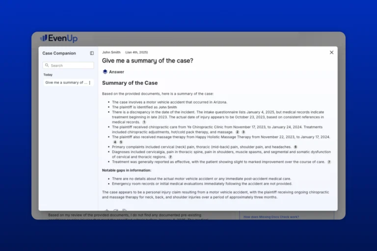How EvenUp’s Legal AI Assistant Streamlines Case Work