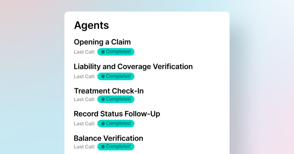 Communications Agents enable AI voice and SMS agents to take on the repetitive tasks.