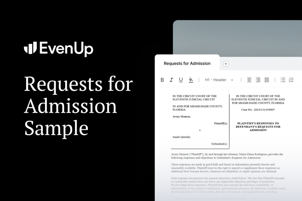 request for admission of documents template