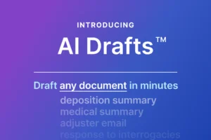 Introducing AI Drafts™, Smart Workflows, Medical Bill Summary, and Case-Based Pricing